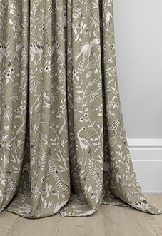 Rajah, Moss - Made to Measure Curtains